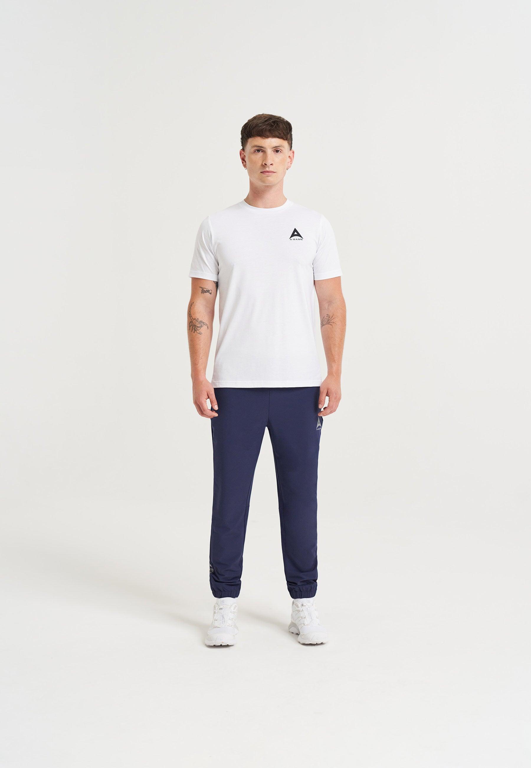 MENS A-GAME STAR GRAPHIC LOGO T-SHIRT - WHITE