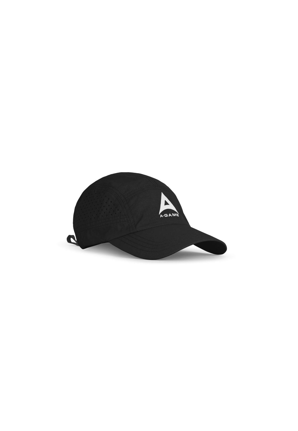 UNISEX A-GAME PERFORMANCE RUNNING CAP - BLACK