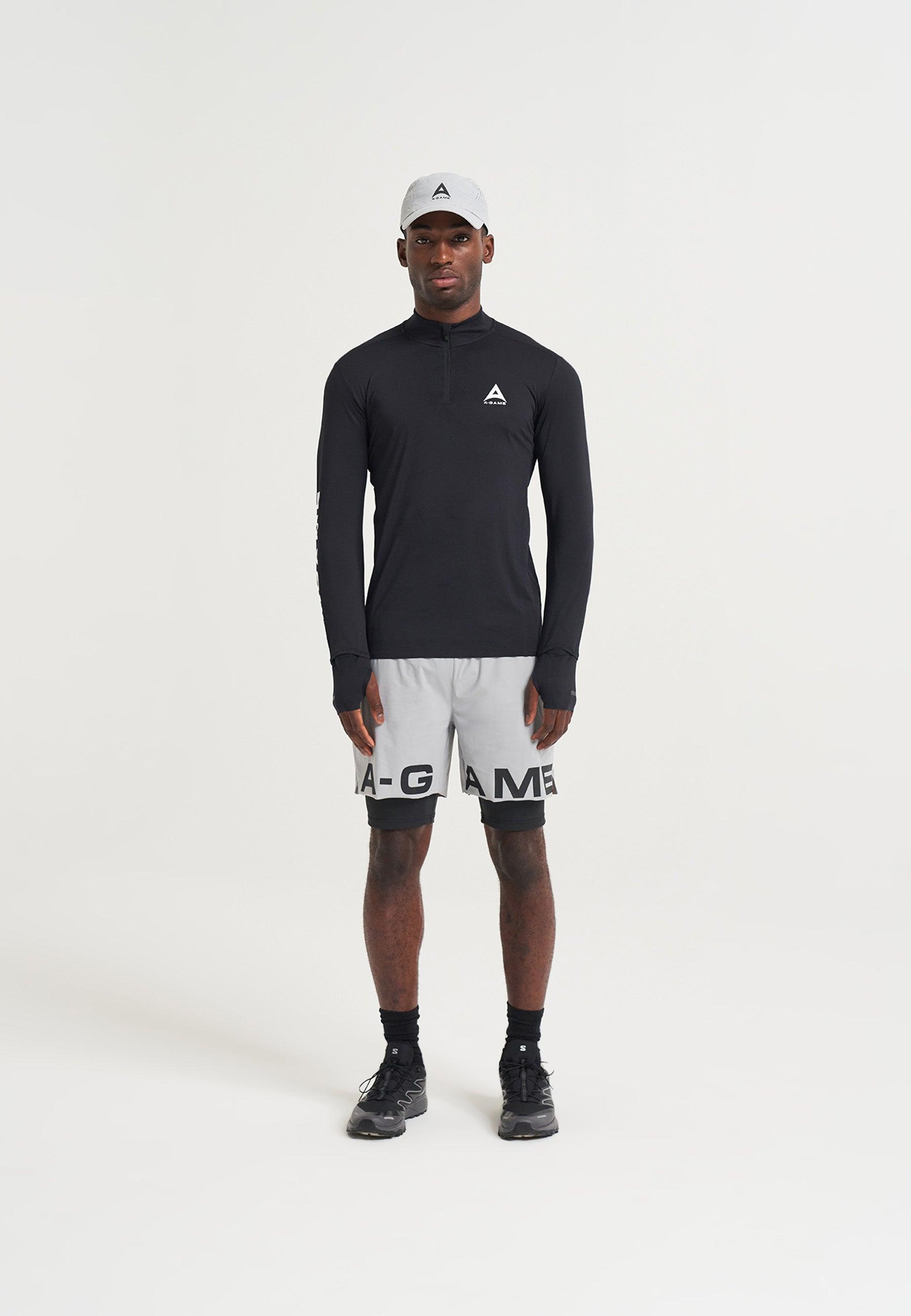 UNISEX A-GAME PERFORMANCE RUNNING CAP - GREY