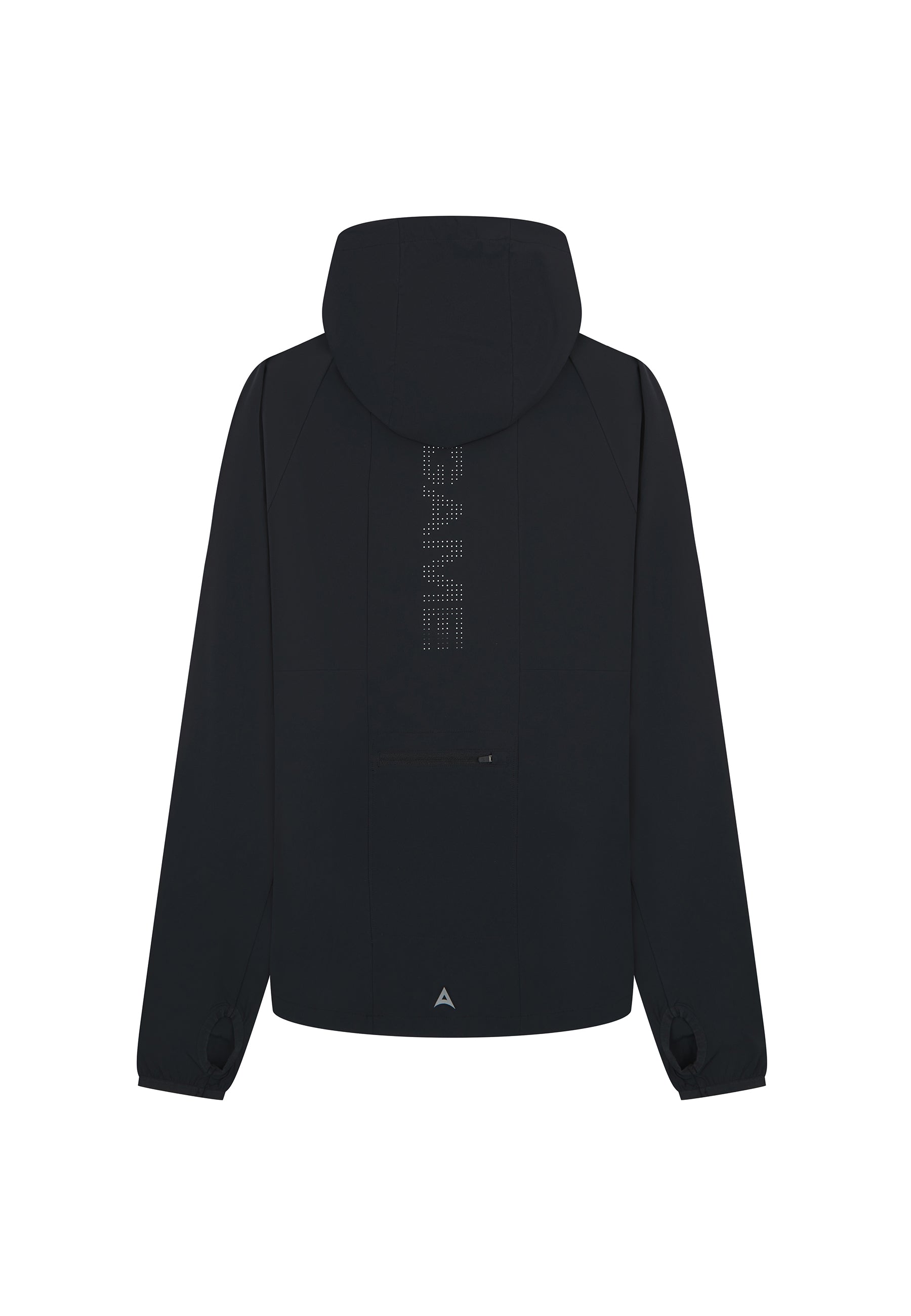 WOMENS A-GAME LIGHTWEIGHT FITTED RUNNING JACKET - BLACK/SILVER