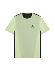 MENS A-GAME PANELLED TRAINING T-SHIRT - LIME/BLACK