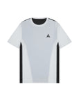 MENS A-GAME PANELLED TRAINING T-SHIRT - WHITE/BLACK