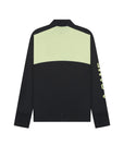 MENS A-GAME PERFORMANCE LONG SLEEVE TRAINING TOP - BLACK/LIME