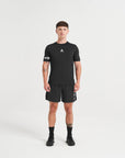 MENS A-GAME TRAINING SHORTS - BLACK