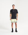 MENS A-GAME PERFORMANCE TRAINING T-SHIRT - BLACK/LIME