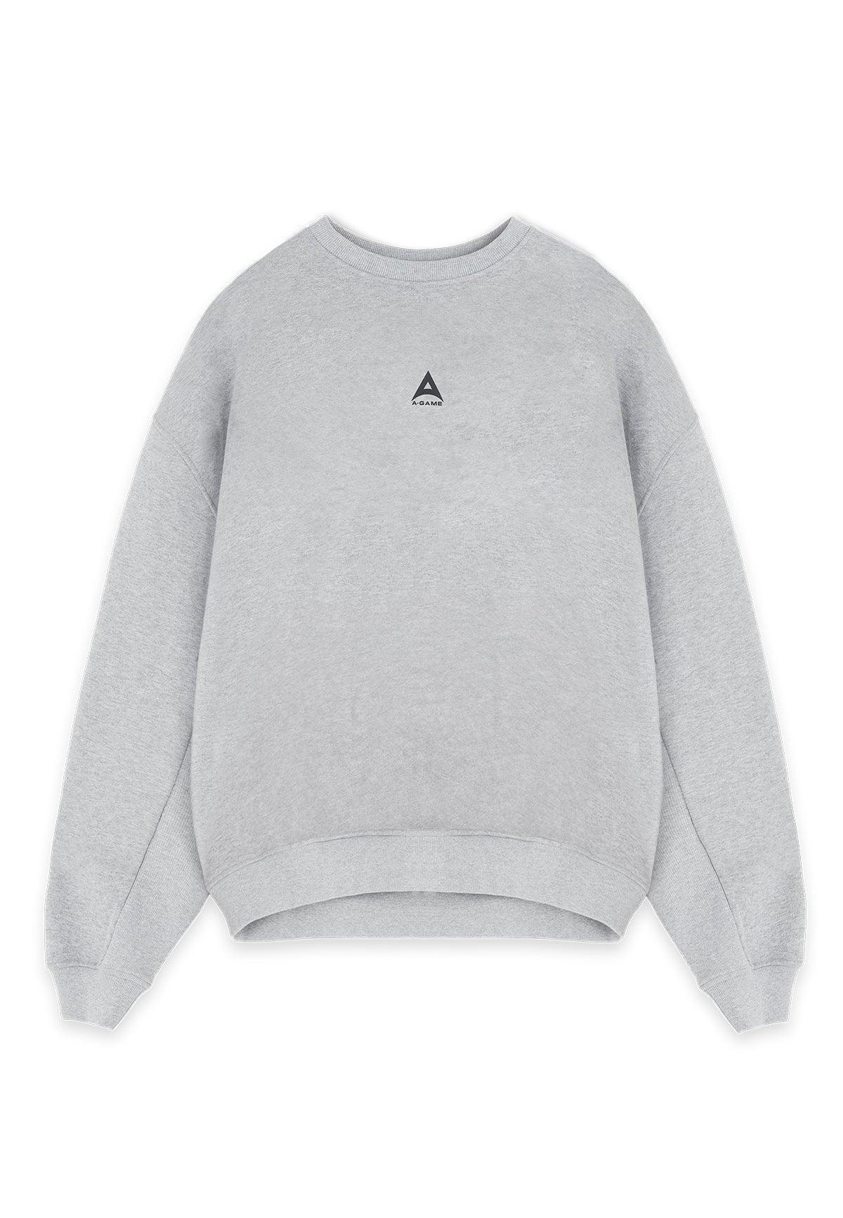 WOMENS ICON A-GAME LOGO GRAPHIC SWEATSHIRT - GREY MARL