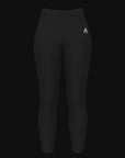 WOMENS A-GAME HIGH WAISTED TRAINING LEGGINGS - BLACK