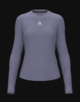 WOMENS A-GAME FITTED LONG SLEEVE TRAINING TOP - BLUE