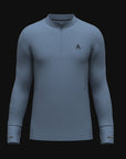 MENS A-GAME PERFORMANCE LONG SLEEVE TRAINING TOP - OCEAN BLUE