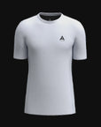 MENS A-GAME PANELLED TRAINING T-SHIRT - WHITE/BLACK